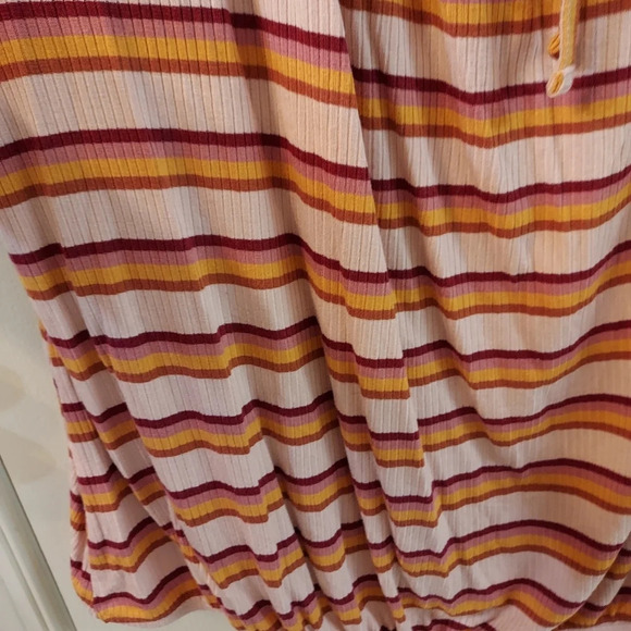 NWT Lane Bryant Striped Square Tie Neck Top in Size 26/28 - Picture 6 of 12